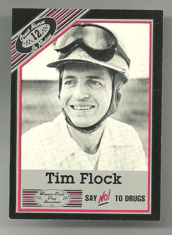 1989 Vintage Winners Circle #12 Tim Flock Race Card NrM Hi Grade - Image 1 of 1