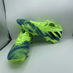 NUEVO Botines de fútbol Adidas Nemeziz 19.3 FG para hombre talla 13 verde neón FV3988 NUEVOS CON ETIQUETAS - Imagen 1 de 5