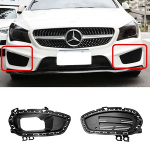 Unpaint Black for Mercedes BENZ CLA250 C117 W117 Front Bumper Lower Grille LH&RH - Picture 1 of 4