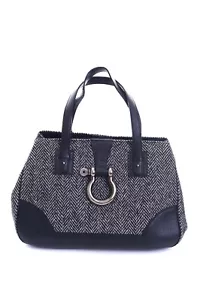 Bolso de mano Burberry London de cuero tweed gris - Imagen 1 de 18