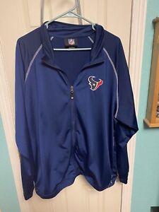 NFL houston Texans Jacket Stitched Logo Size Mens XL