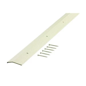 Carpet Trim Bar MD Almond 1-3/8" x 3' Aluminum Wide 74187 M-D (24 Bars Pack) - Picture 1 of 6