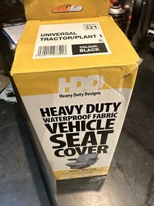 Tractor Seat Cover Universal Black Small - Picture 1 of 1