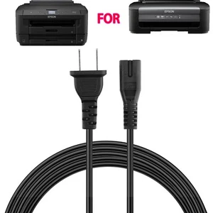 AC Power Cord Cable For Epson WorkForce WF-7210 WF-M1030 Printer - Picture 1 of 4