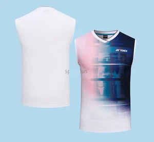 YONEX 25S/S Men's Badminton Sleeveless Top Sports T-Shirts Dark Navy 251TR002M - Picture 1 of 7