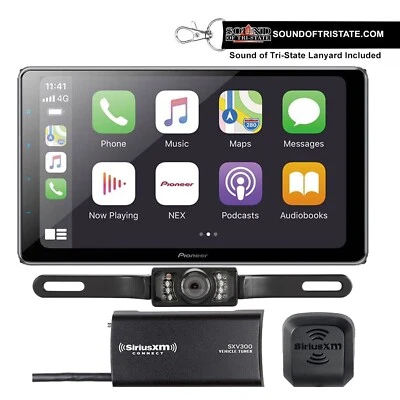 Pioneer DMH-WT7600NEX 9" Receiver + SiriusXM + License Plate Camera