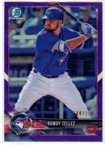 2018 Bowman Chrome Baseball Rowdy Tellez Prospect Purple Refractor /250 #BCP-11 - Picture 1 of 2