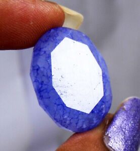Natural Tanzanite 27 Ct Tanzania Blue Oval Cut Loose Gemstone L-4085