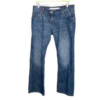 Next Wide Leg Baggy Boyfriend Jean Women's Size 14R Retro Y2K Academia Comfort - Image 1 of 4