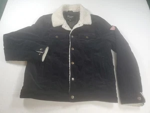 Guess Corduroy and Faux Fur  Collar  Quilted Polyester Linning Jacket. - Picture 1 of 24