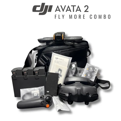 DJI AVATA 2 FLY MORE COMBO FPV DRONE KIT WITH GOGGLES 3 & RC MOTION 3 UK SELLER - Image 1 of 2