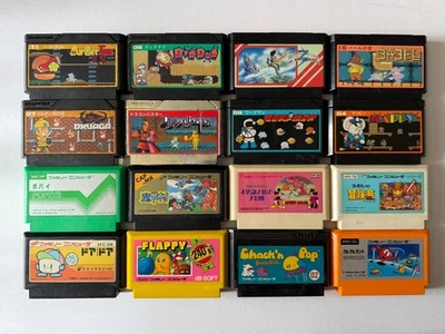Lot of 16 Famicom Action Game Set Cartridge Only Hole Sale Nintendo FC Japan - Image 1 of 4