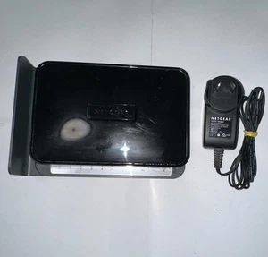 Netgear N300 Modem DGN2200 Wireless Router ADSL2 + Matching Adapter & Bracket - Picture 1 of 6