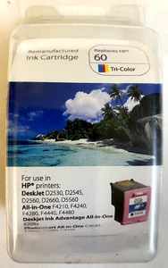 HP 60XL Tri-Color Ink Cartridge Compatible for DeskJet & Photosmart Printers - Picture 1 of 5