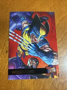 (C) 1995 Fleer Ultra Marvel X-Men Wolverine Espalda Amarilla Promo Walmart - Imagen 1 de 2
