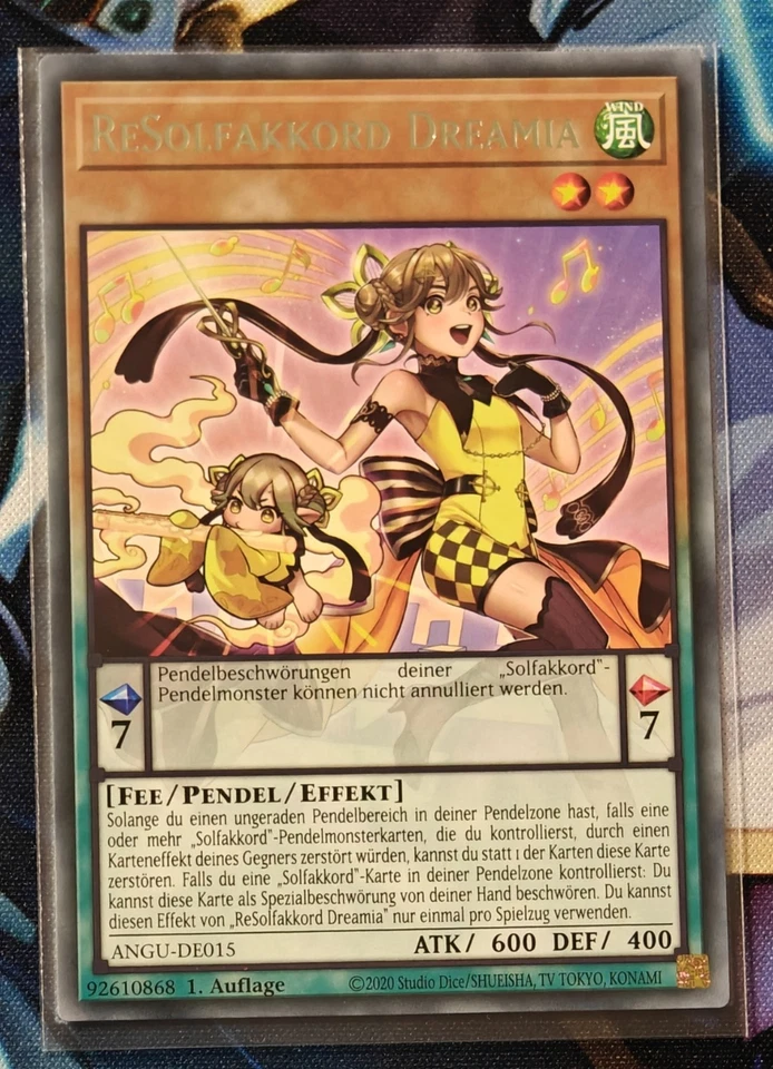 Yu-Gi-Oh ReSolfakkord Dreamia ANGU-DE015 - Rare - 1. Auflage - Bild 1 von 1