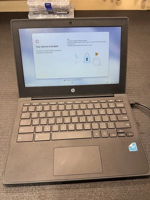 Portátil HP Chromebook 11 G9 EE Administrador bloqueado con fuente de alimentación OEM Foto 1 de 4