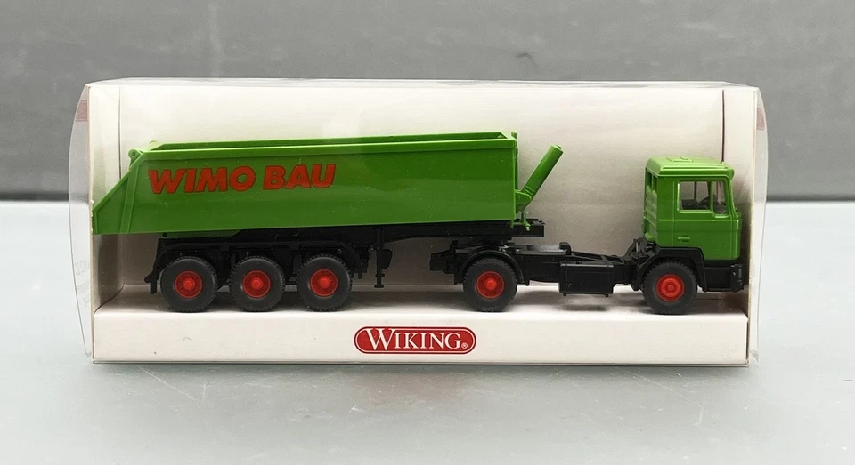 1:87 Wiking 6760227 MAN F90 Hinterkipper Sattelzug - Immagine 1 di 1