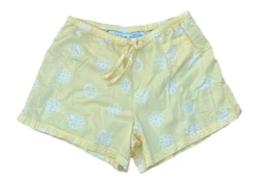 Life Is Good Sleep Womens Pajama Shorts Cotton Yellow Size Medum - Picture 1 of 5