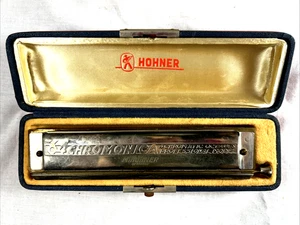 HOHNER 64 CHROMONICA PROFESSIONAL MODEL ARMONICA n. 280 KEY C in custodia originale - Foto 1 di 13