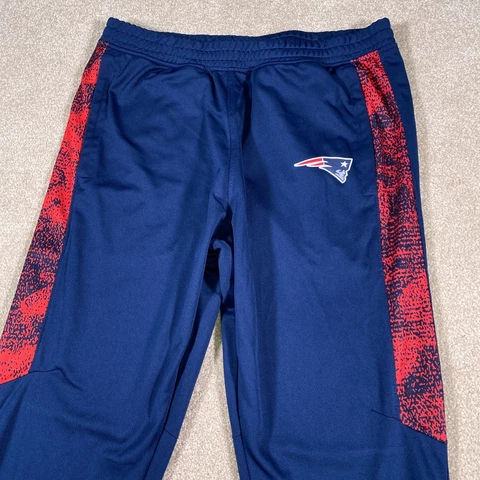 New England Patriots Pants Men Large Blue NFL Football Sweatpants Comfy Gym Cover