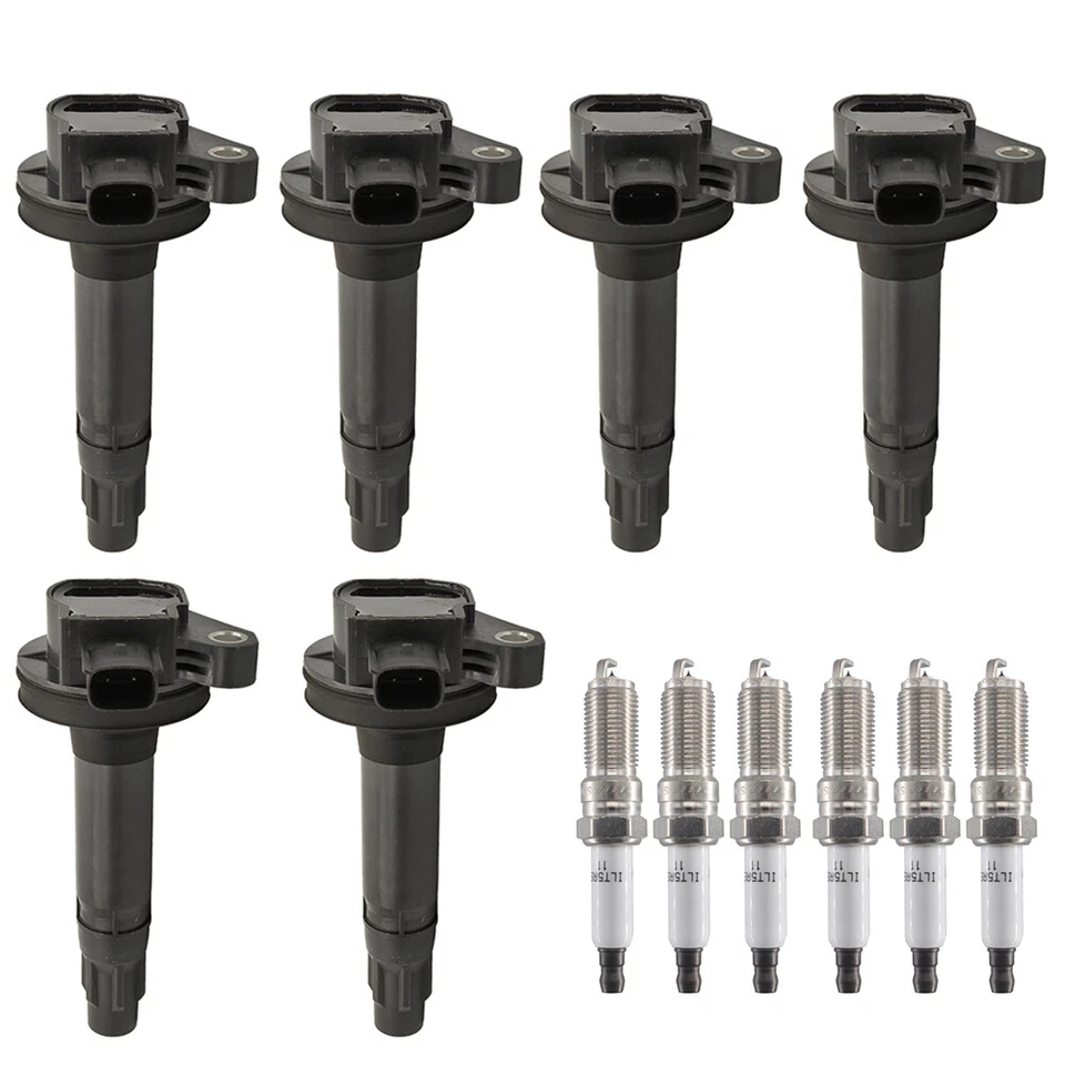 6X Bobinas de encendido + 6X Bujías de iridio para 09-13 Mazda CX-9 6 3,7L V6 UF553 Foto 1 de 4