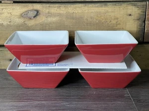 The Cellar Whiteware 7” Square Bowls Set Of 4 - Picture 1 of 12