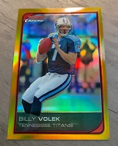 Billy Volek 2006 cromo dorado #153 ~ #27/50 - casi nuevo - nuevo como nuevo - Imagen 1 de 2
