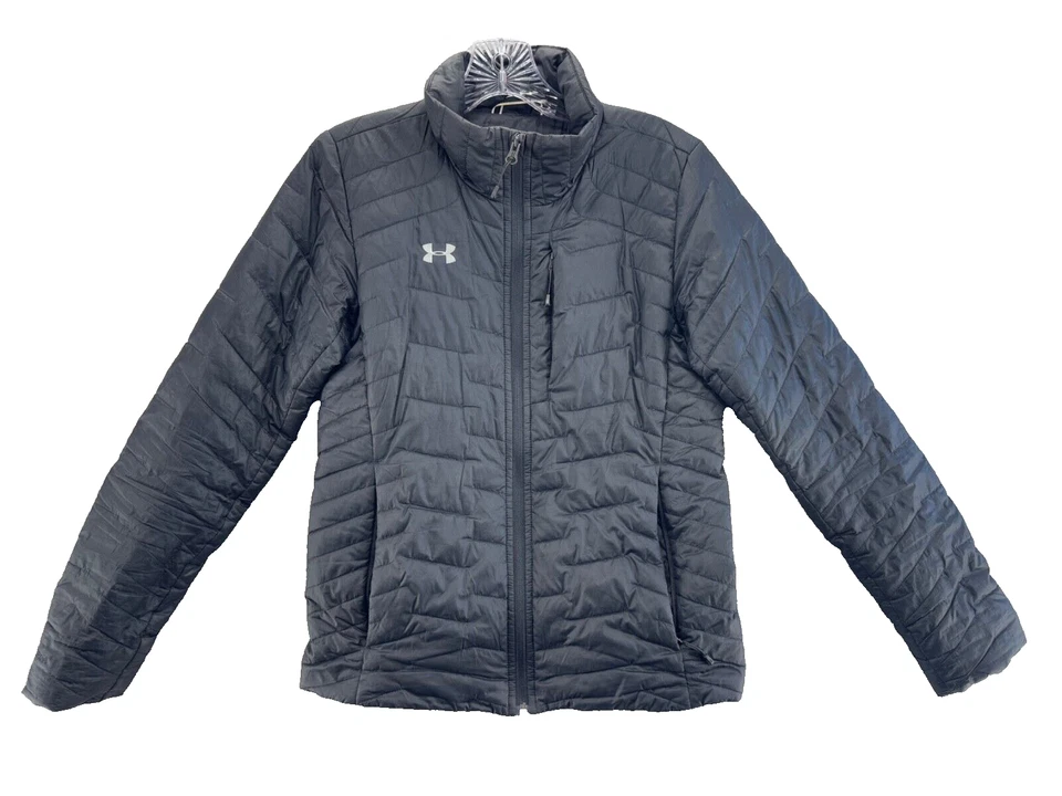 Chaqueta de invierno Under Armour para mujer Willow Parka con aislamiento de cremallera negra talla XS Foto 1 de 4