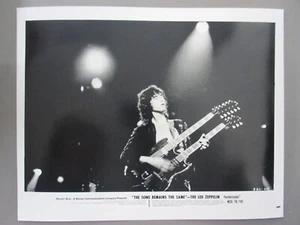 Led Zeppelin black & white 8 X 10 glossy promo photo Jimmy Page Song Remains ! - Picture 1 of 1