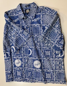 Los Angeles Dodgers Hawaiihemd Gr. XL blau/weiß kurzarm Reyn Spooner - Bild 1 von 8