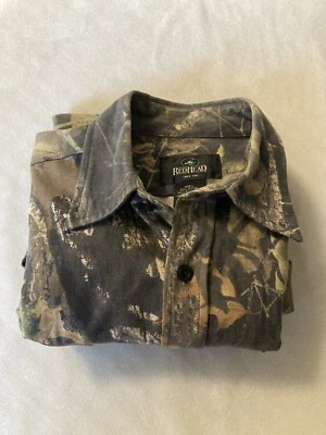 Vintage Redhead Men Hunting Shirt Mossy Oak Break Up Camo Long Sleeves Size L - Image 1 of 4