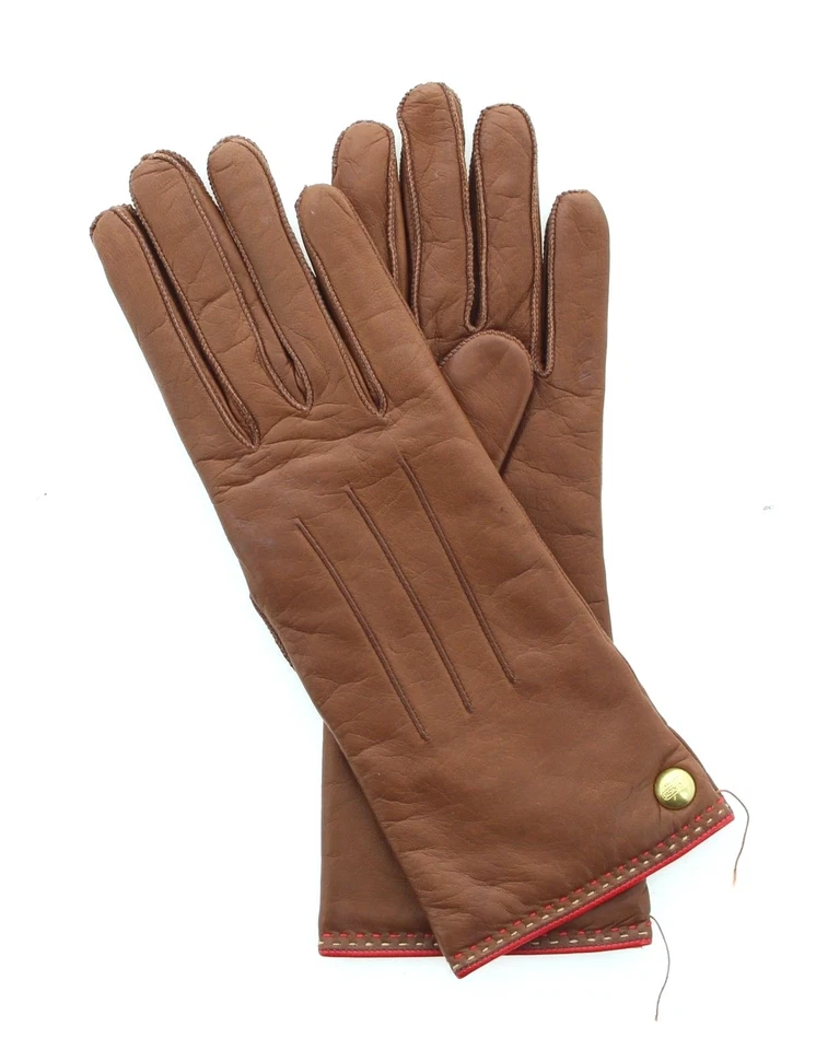 Guantes de cuero para mujer Coach, forrados de cachemir, longitud de muñeca 82821 precio de venta sugerido por el fabricante 98 USD Foto 1 de 1