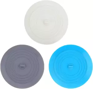 3 Pcs Bathtub Drain Stopper Silicone Floor Drain Plug Tub Stopper Hair Stopper - Picture 1 of 8