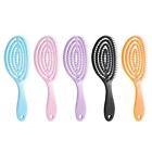 Elastic Massage Comb Detangling Hair Brush Hollow Out Wet Hair Curly D3