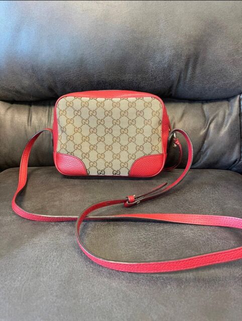 Gucci Bree Leather Beige/Red GG Canvas Cross Body Bag – Sunset