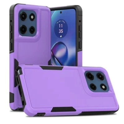 Funda protectora híbrida delgada Traveler de doble capa para Motorola Moto G 5G (2025) Foto 1 de 4