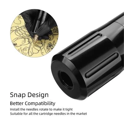 Pluma de tatuaje interfaz delineador sombreador aleación de aluminio tatuaje corto Ma Foto 1 de 4