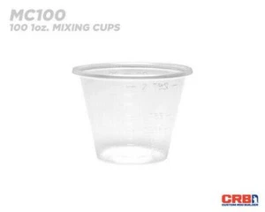 MC100 - 1oz Rod Building Mixing Cups Bulk Pack of 100 - Picture 1 of 1