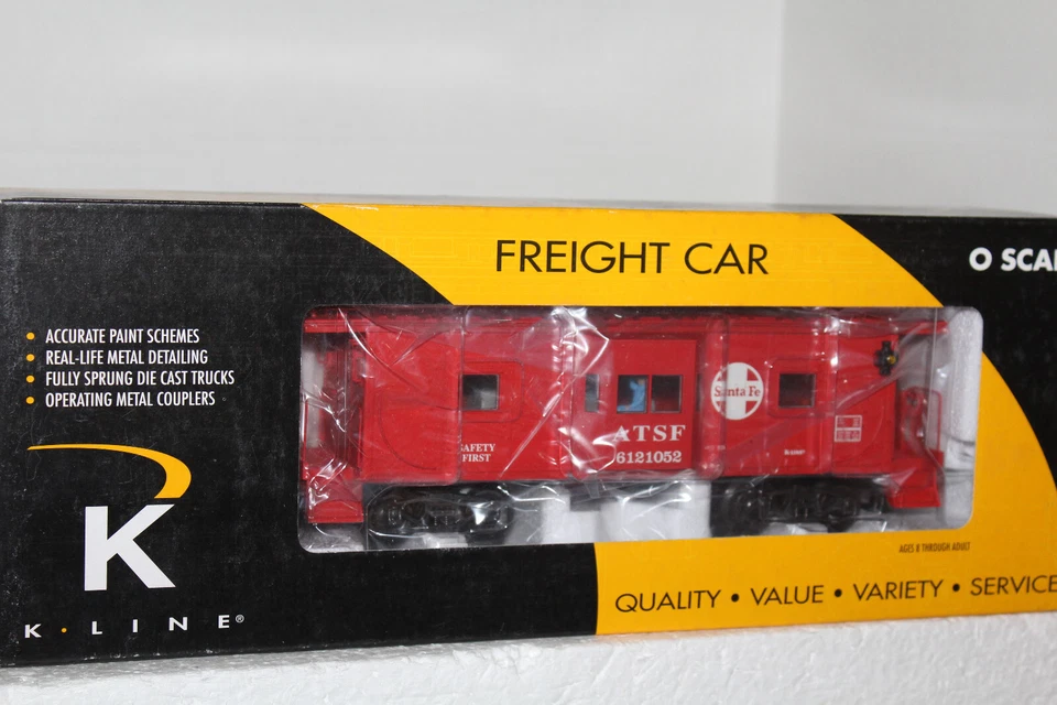 K-LINE #K612-1052  SANTA FE BAYWINDOW  CABOOSE - Image 1 of 1