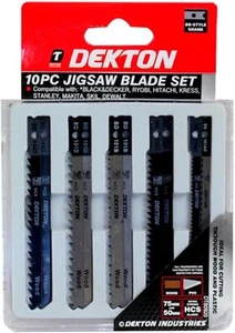 10-teiliges Stichsägeblätter-Set passend für Bosch Dewalt Makita Hitachi Black & Decker T-Stil - Bild 1 von 6