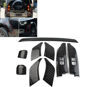 9 Pcs Bright Black Side Moulding Body Kits For Land Rover Defender 90 110 20-23 - Bild 1 von 7