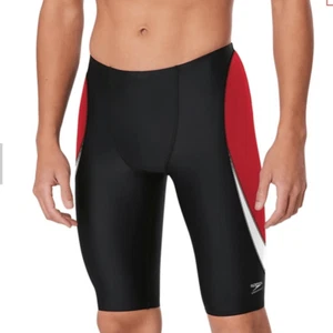 Speedo Boys Edge Splice Jammer Red/Black, Size 22, NWT - Picture 1 of 11