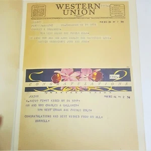 Velma's Vintage 1948 Wedding Album Scrap Book Photos Letters Card Announcements  - Picture 1 of 12