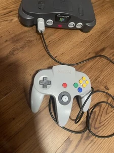 Nintendo 64 N64 Gray Controller Authentic OEM Tested & Working Great. NOT TIGHT. - Picture 1 of 10