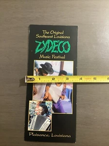 1990s Zydeco Southwest Louisiana Music Festival Brochure Lafayette Louisiana B46 - Picture 1 of 9