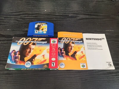World Is Not Enough 007 Bond Nintendo 64 N64 Complete In Box CIB Great Shape - Image 1 of 2