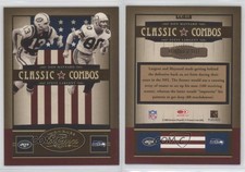 2005 Donruss Classics Classic Combos Gold /100 Don Maynard Steve Largent HOF