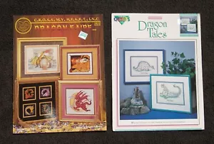 2 BK Cross Stitch Dragon Faire Dragon Tales 9 Designs - Picture 1 of 1