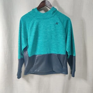 Sudadera con capucha Russell 360 Dri-Power para niños XL 14-16 gris azulado cremallera completa - Imagen 1 de 10